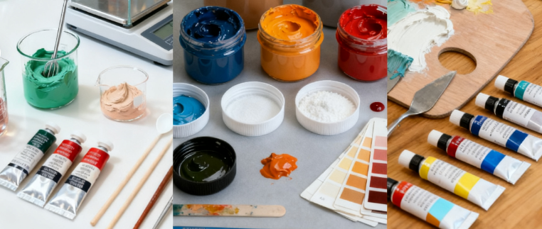 畫家用膏狀顏料消耗品制備檢測